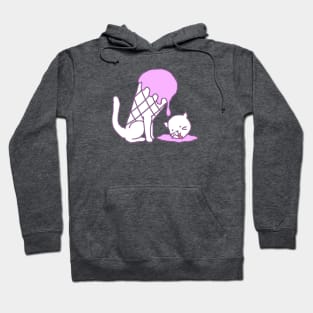 Cat icecream (strawberry) Hoodie